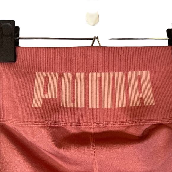 Puma Blush Pink Athletic Running Stretch Full Length Leggings Women Sz S - Picture 6 of 10